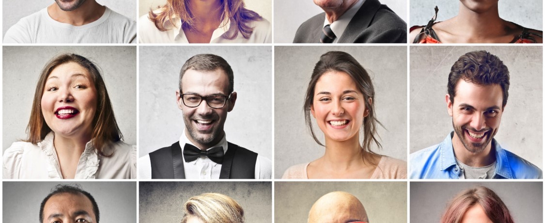 Collage aus verschiedenen Menschen